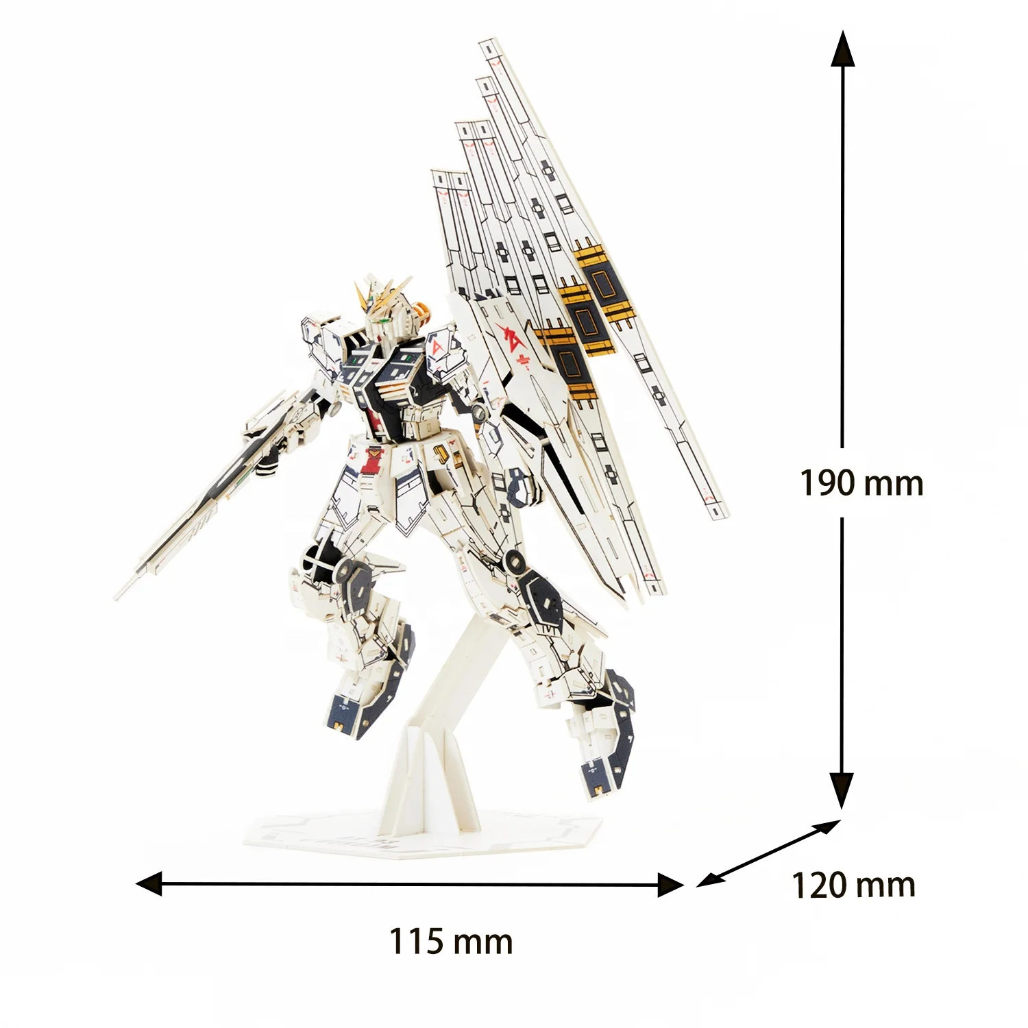 Official Licensed Design-produce-sell RX-93 v 3D Paper Puzzle Craft Adult Puzzle Toys