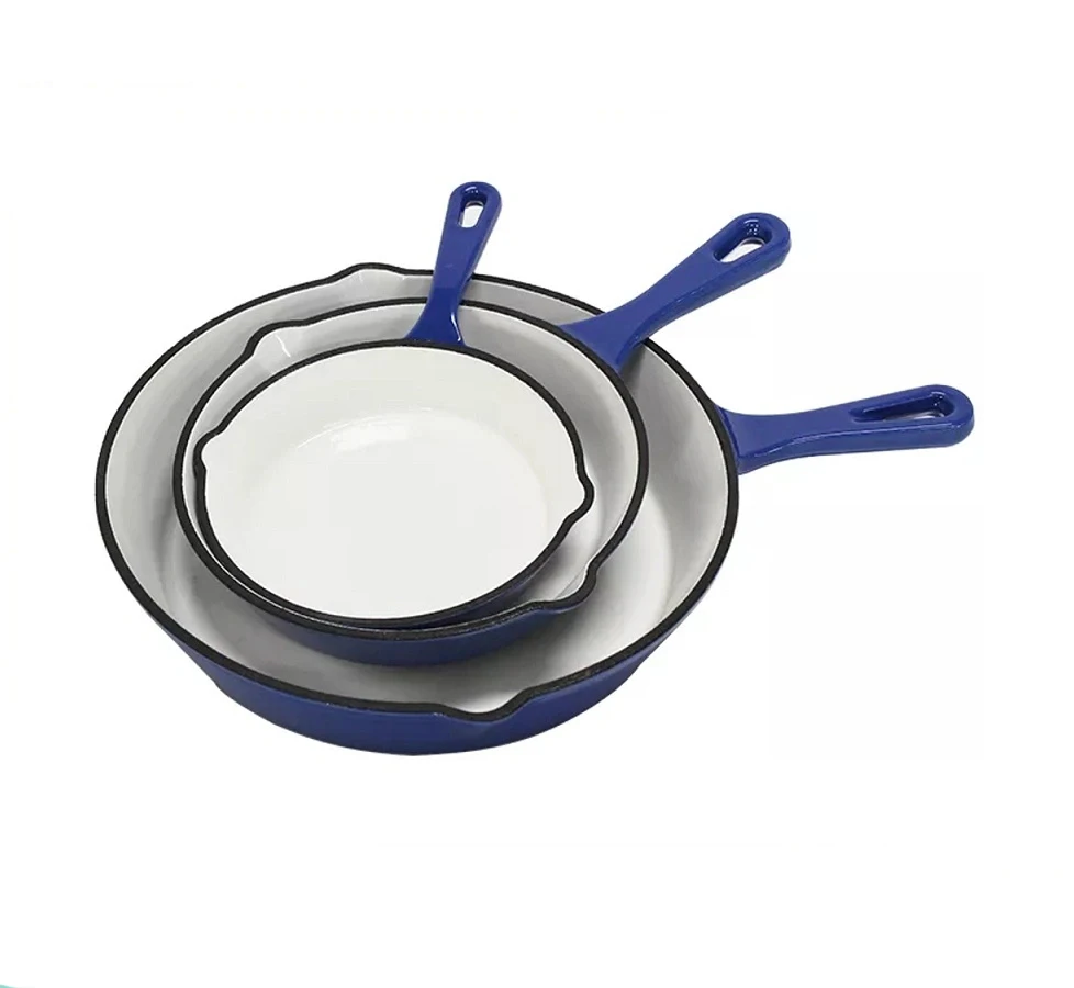 Pre-flavoring non-stick pan set high-quality cast iron frying pan cast iron plate