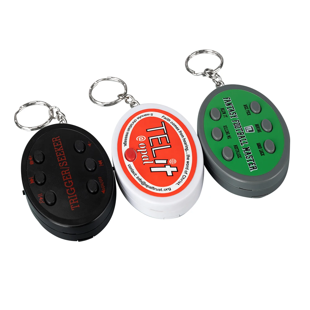 Kids Music Box Movement music melody talking recording Keychain Toys Consumer Electronics Customized Key Holder With Voice