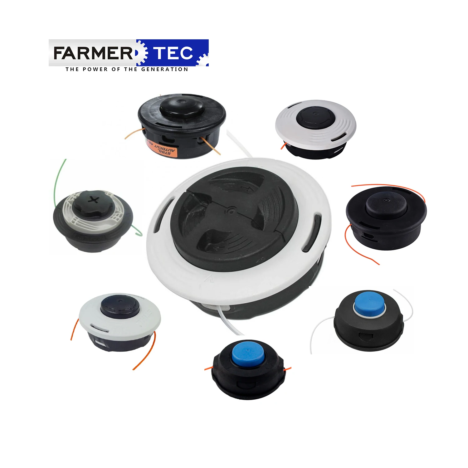 Farmertec Trimmer Head Autocut 25-2 C25-2 C26-2 40-2 40-4 46-2 C6-2 T25 T35 T45 For Stihl HUSQ Brushcutter