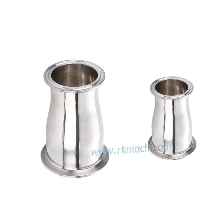 1'x  3/4' Factory price SS304 Sanitary tri clamp concentric reducer