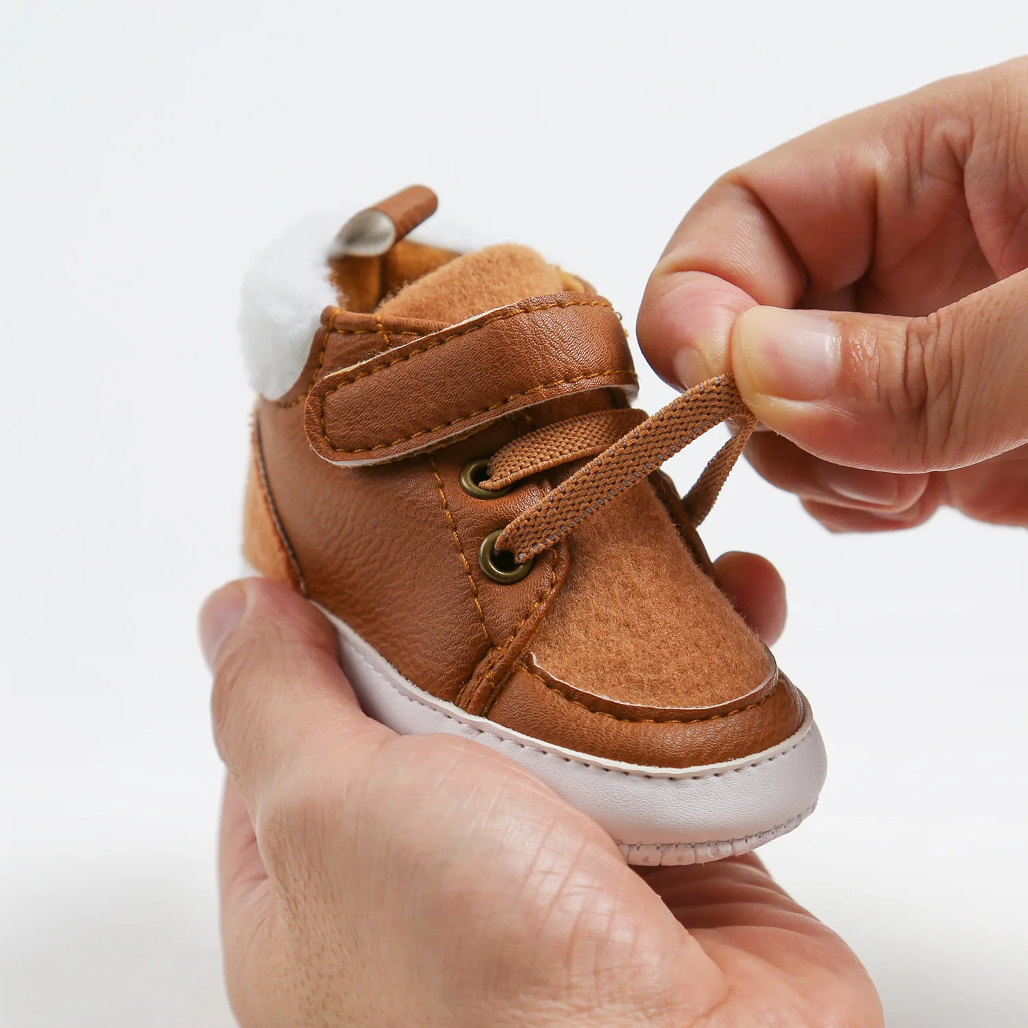 Fashion Baby Boys Winter Sneakers Leather Sports Infant Soft Shoes First Walker Shoes First Walkers For 0-12month