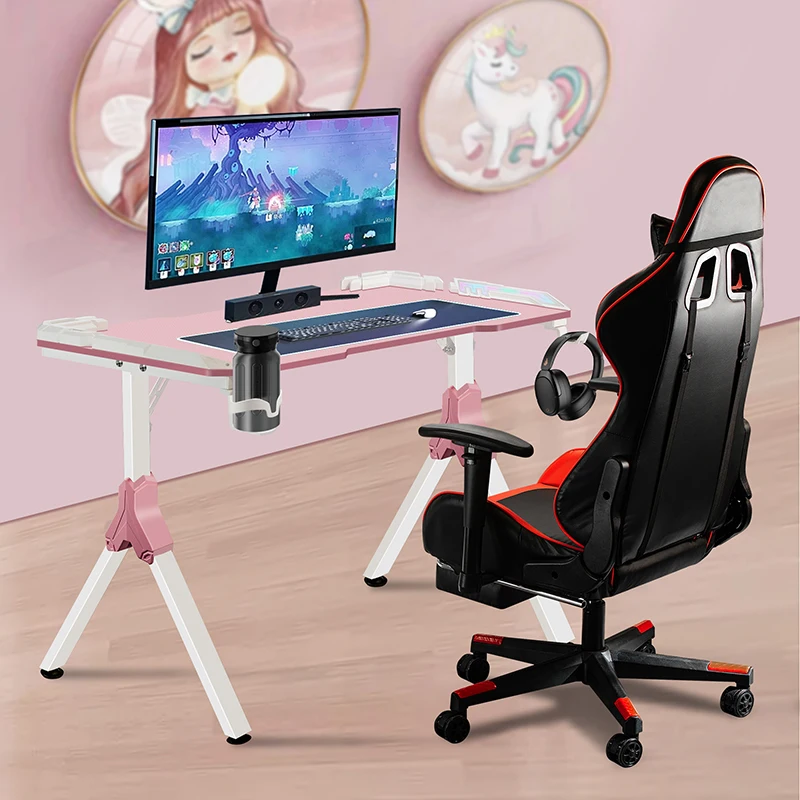 Современный компьютерный стол RGB игровой для ПК