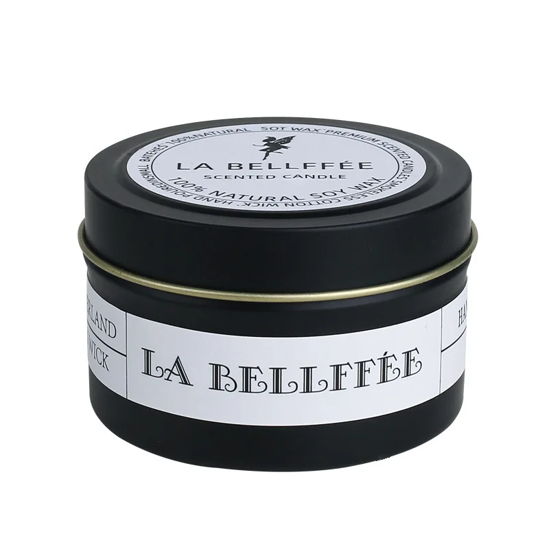 Customized Iron Jar Luxury Candles Home Fragrance Scented Soy Wax Candles with lid
