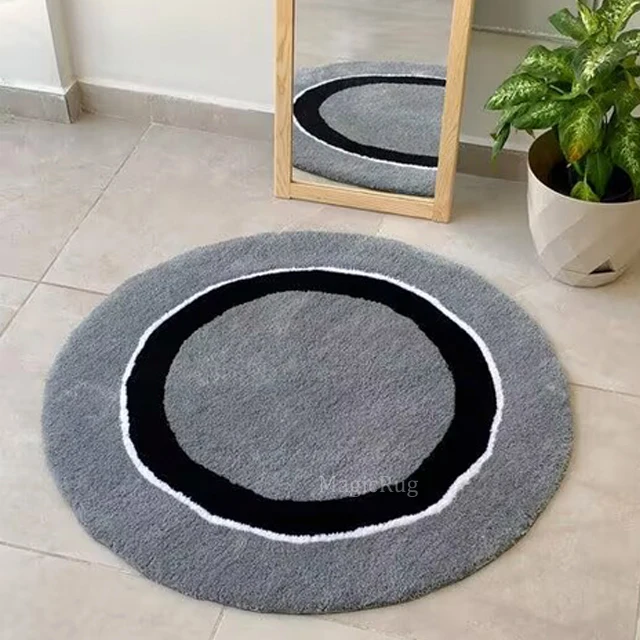 Color CD Round Rugs and Carpets Original Design Custom Rug for Home Living Room Cute Floor Mat Rugs Carpets for Bedroom
