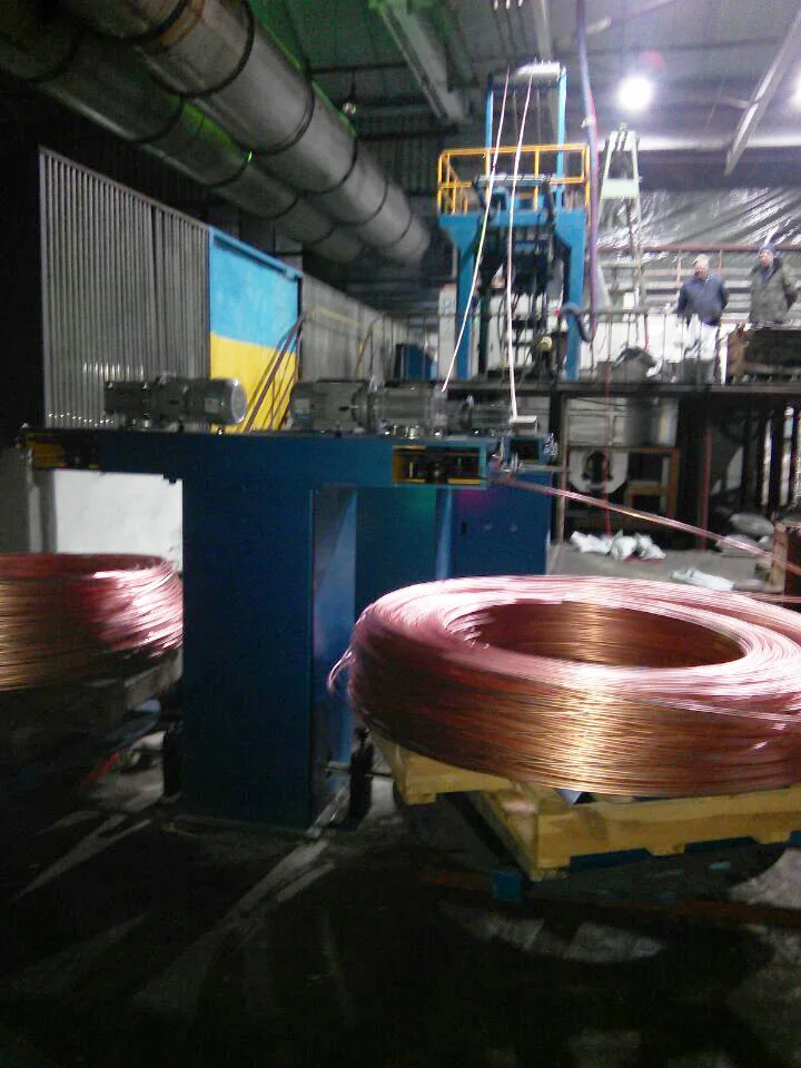 Copper Rod 8mm Continuous casting machine CCR line for bronze ingot and brass ingot making machine