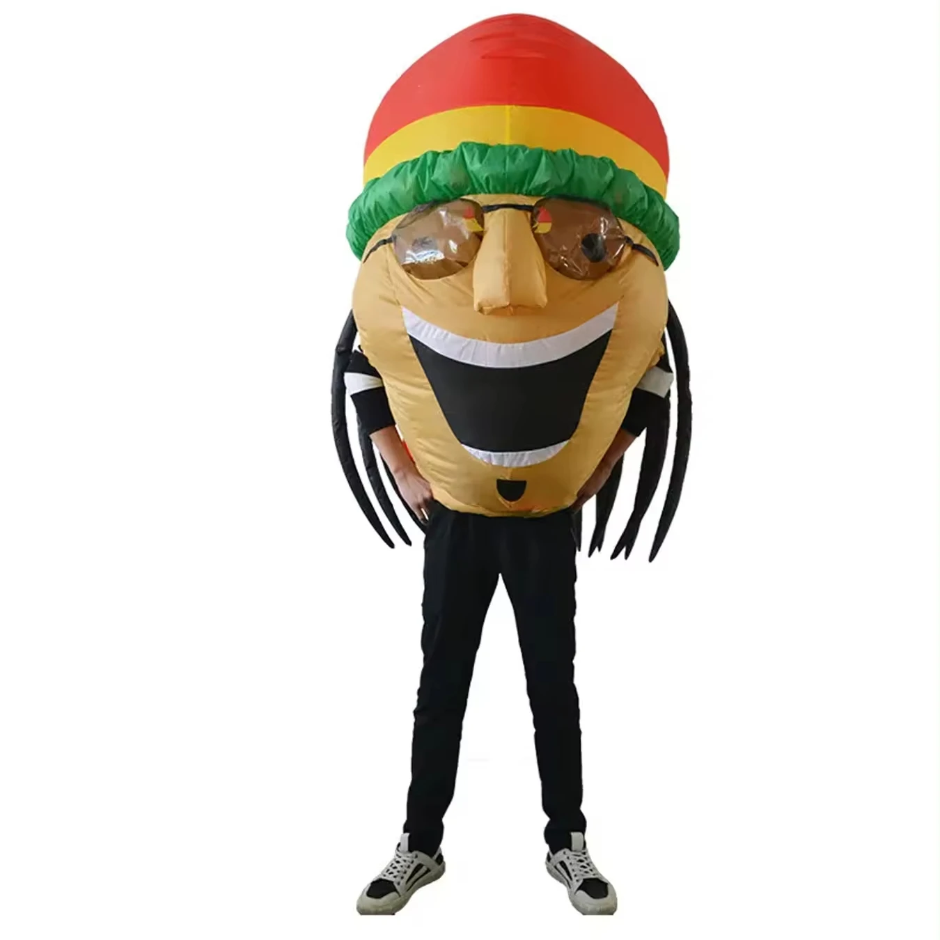 Funny burger inflatable suit Breathable and comfortable for adults Halloween holiday parties