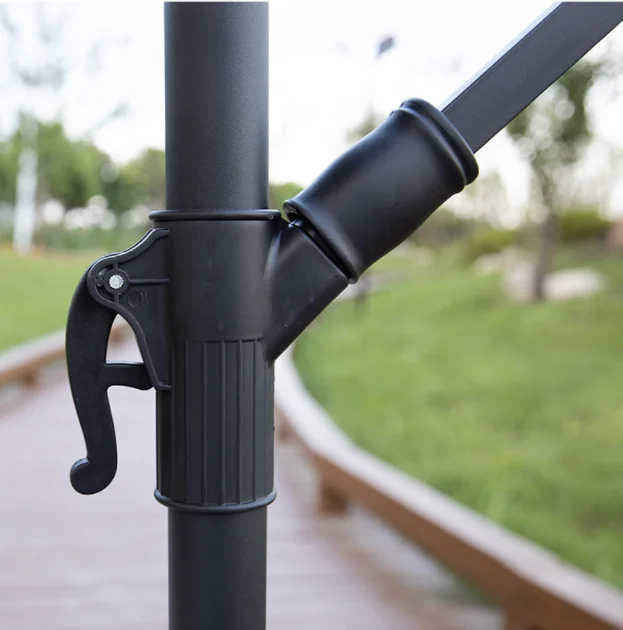 Outdoor Hanging Banana Umbrella Waterproof Cantilever Garden Beach Patio Sun Canvas Parasol Iron Restaurant Umbrella