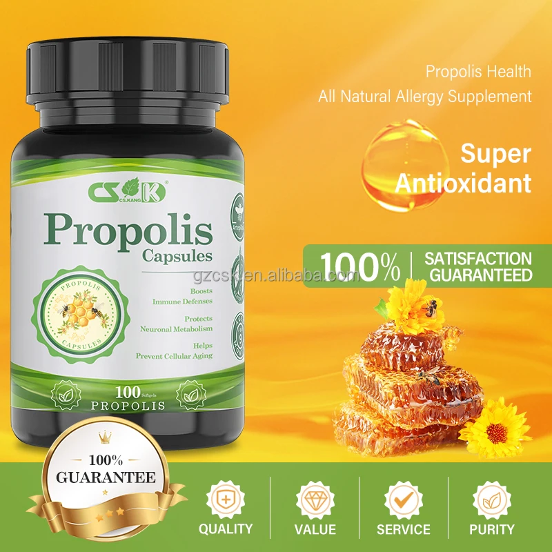 Natural pure Bee Propolis Soft Capsule enhance immunity OEM private label