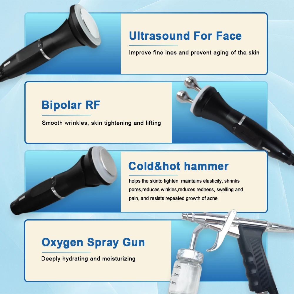 11 in 1 hydro dermabrasion vacuum suction blackhead shovel removal beauty hydra rf aqua peel skin scrubber facial machine