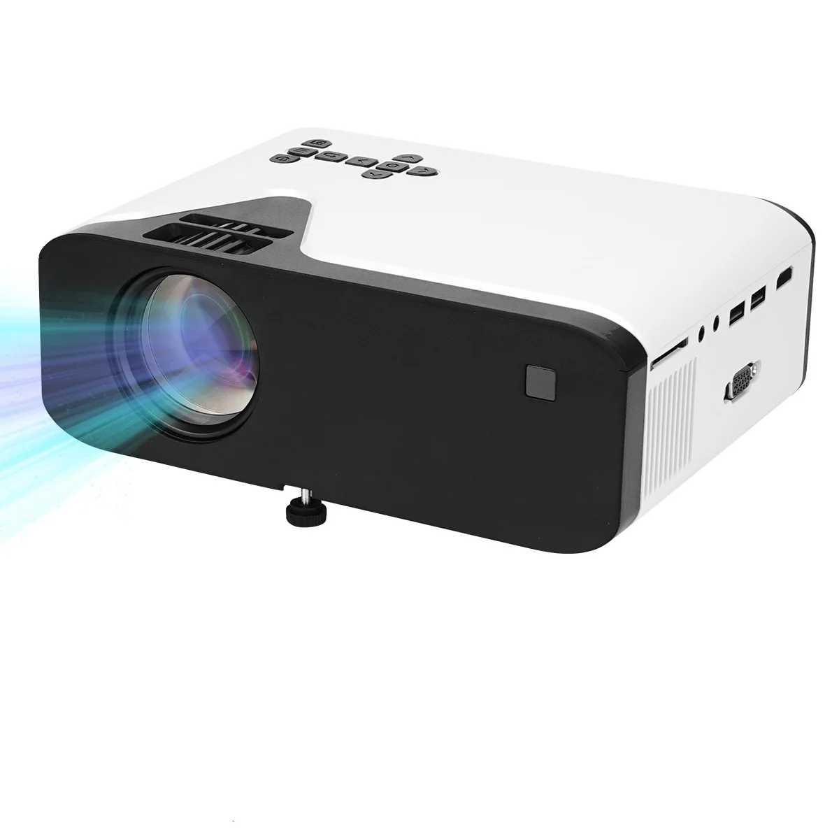  [Original factory] Mini Portable Home Cinema Projector 1080P Built in Speakers Video Proyector LED Full HD 4K