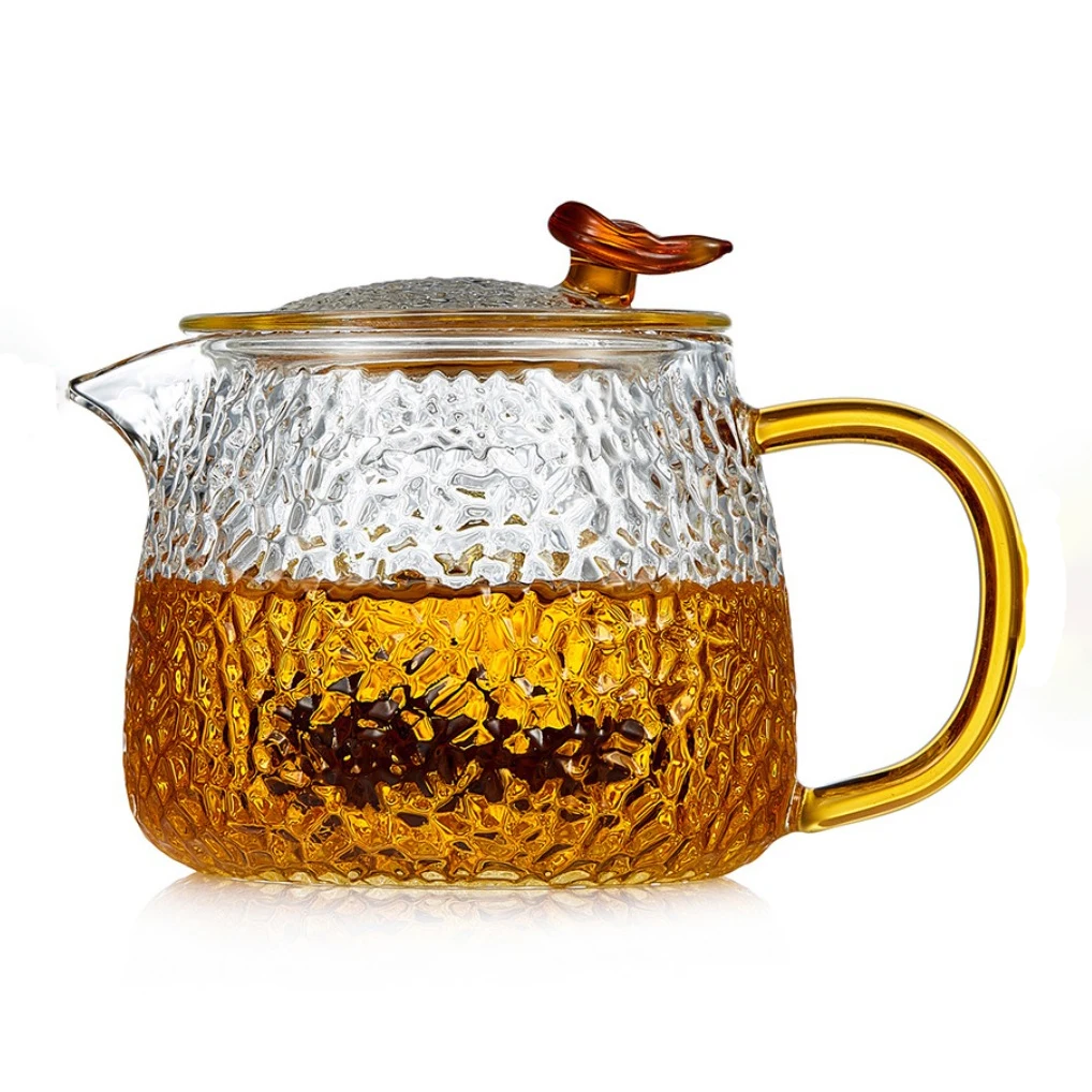 2024New Design Fashion Multiple Heat Resistant Borosilicate Glass Teapot Coffee Pot Glass Tea Pot