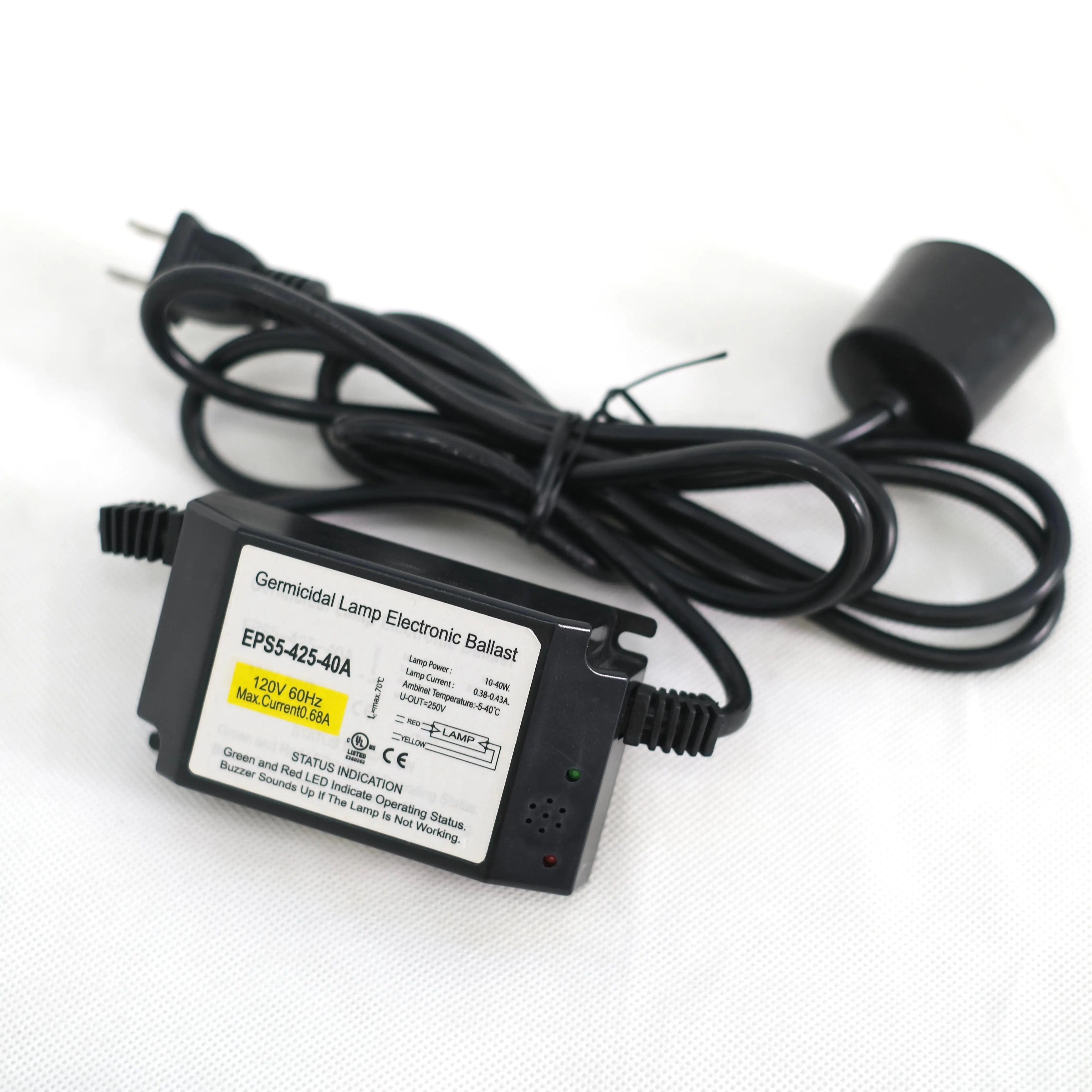 Электронные балласты 16 Вт 25 40 55 со светодиодной подсветкой сигнализация черный УФ балласт для УФ-лампы