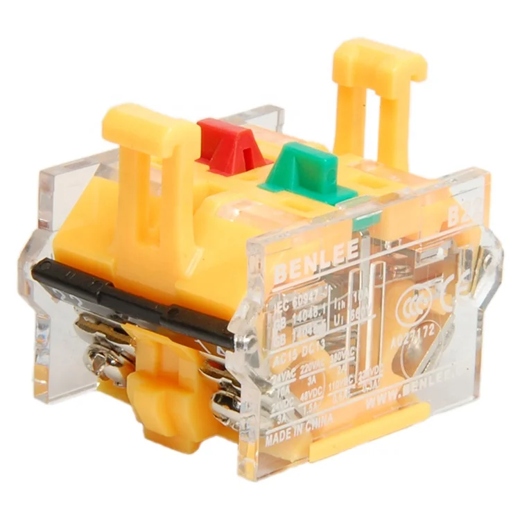 BENLEE rotary switch 22mm 2 position 1NO1NC led light rotary switch latching selector rotary switch