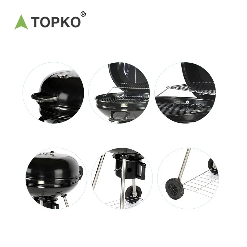 Многофункциональный гриль TOPKO с крышкой для плиты европейский и американский портативный из нержавеющей стали отдыха на открытом