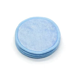 Бархатные бамбуковые хлопковые прокладки для снятия макияжа из микрофибры, круглые моющиеся чистящие органические прокладки для снятия макияжа лица
