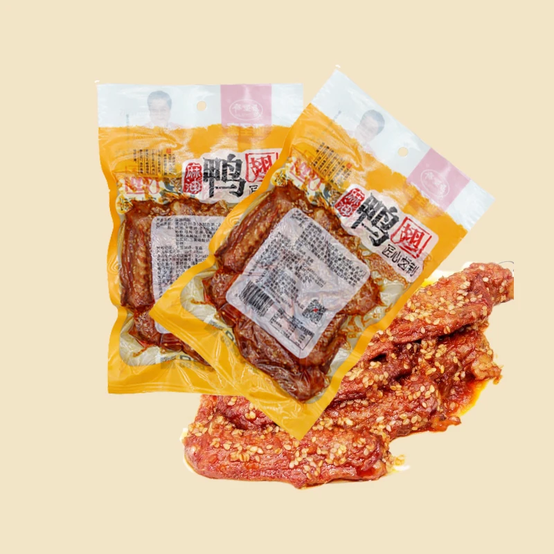 New Arrival  Dried Meat Snacks Wholesale of cooked food Sauce flavored duck wings