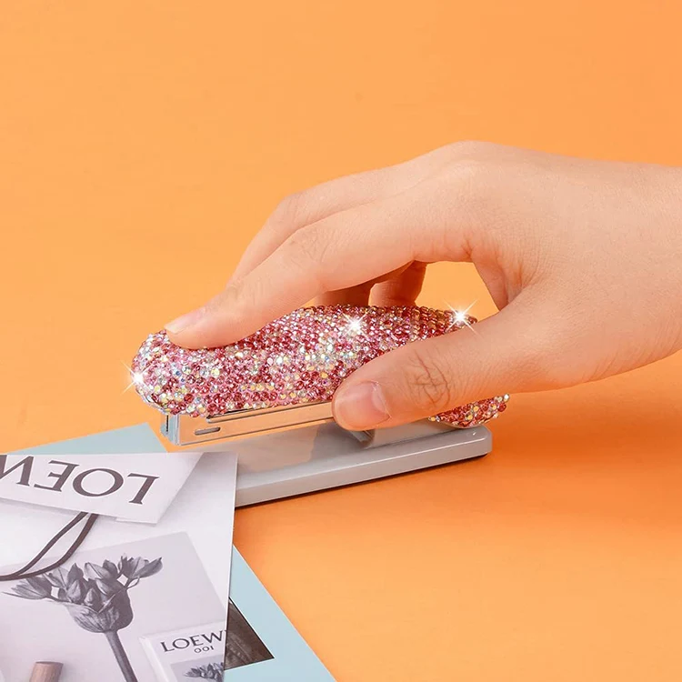 Crystal Handmade Bling Dazzling Stapler for Office, School, or Home