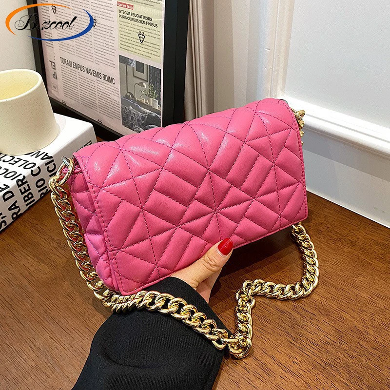 Pu Leather Handbags Fashion Casual Women handbag Diamond Lattice  Women Bags Shoulder Bag  RY73086