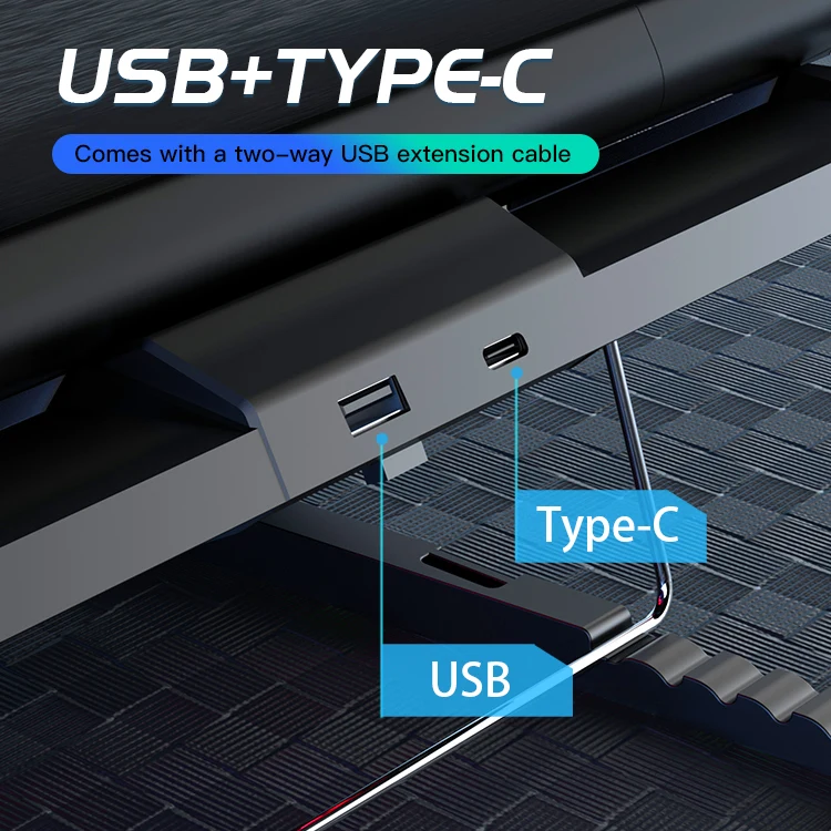 Подставка для охлаждающей подставки с RGB 3 охлаждающий вентилятор охлаждения