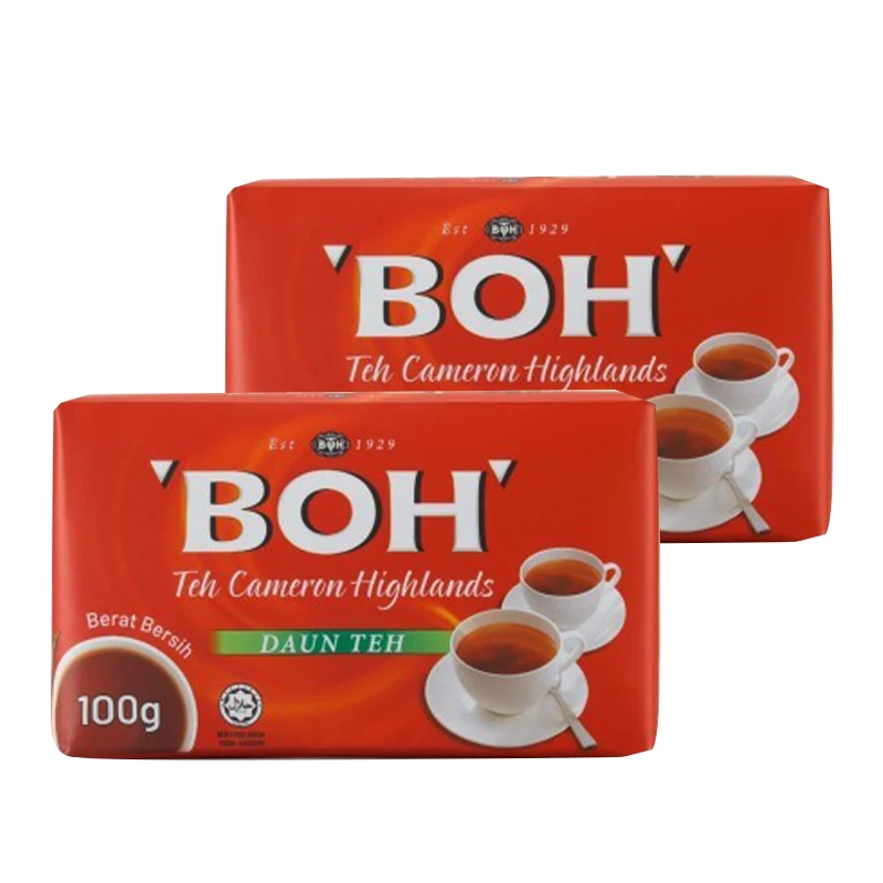 Highly Recommended BOH Daun Teh Black Loose Tea Powder 100g with Invigorating and Full-bodied Flavour