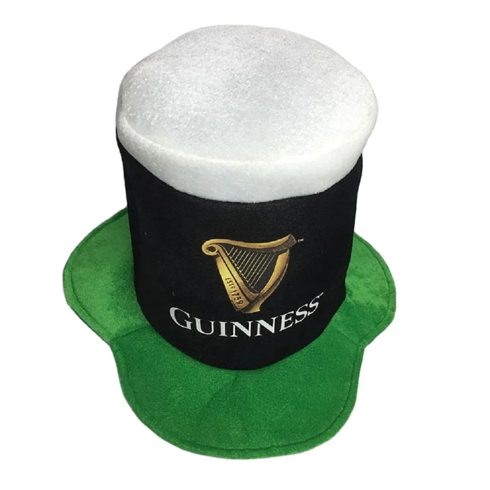  Пользовательские футбольные фанаты guinness шляпа для пивной вечеринки забавная сумасшедшая шапки из пенопласта
