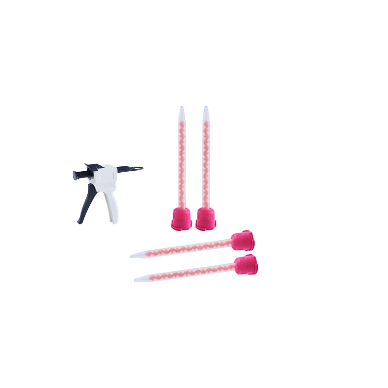 KONGDER 50&75M Easy to install solid surface gule gun Tip high strength glue gun static mixer construction tool