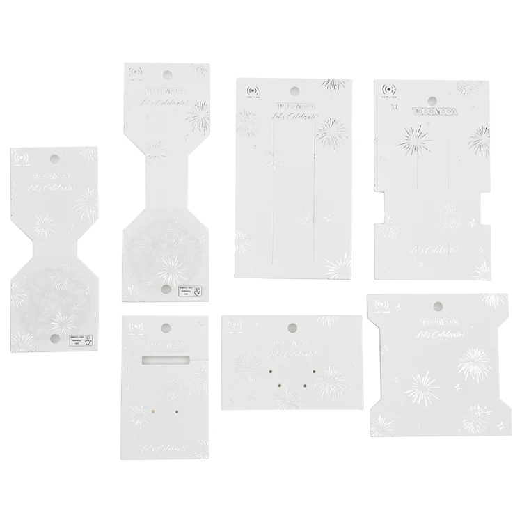 Garment Paper Gold Foiling Brand Tags Women Shoes Jewelry Logo Luxury Tag for Earring Necklace