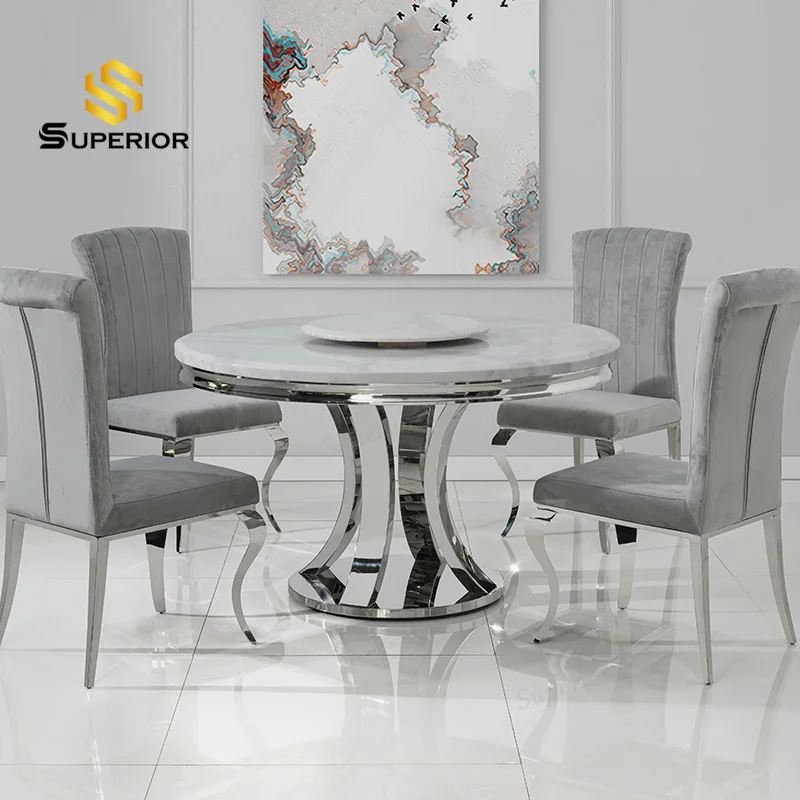 dining room furniture 4 sill stone dinning table with chair full luxury marble round dining table set