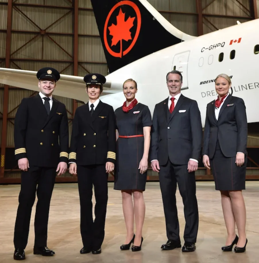 Air hostess costume black or grey color cabin crew dress custom high quality Canada airway stewardess uniform