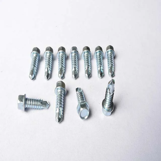 Sawa Self Drilling Screw Plastic Screw Self Drilling Hex Screw Zink Plated Rubber Washer Self Drilling