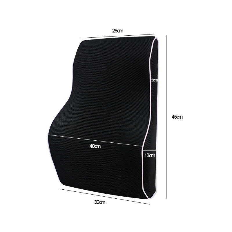 Newest Lumbar Support for Office Chair Memory Foam Back Cushion for Back Pain Relief Improve Posture - Large Back Pillow for Car
