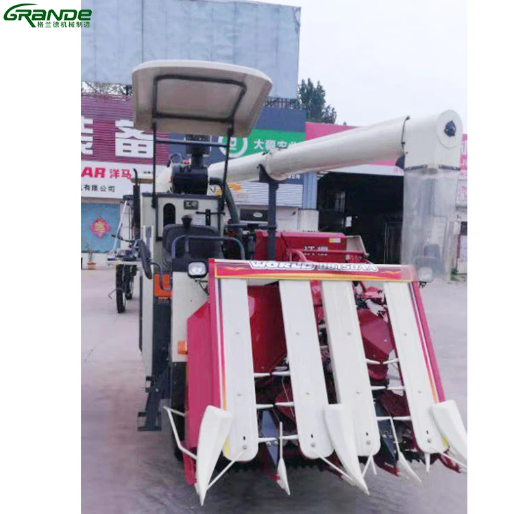 low price WORLD head feed half feed rice combine harvester