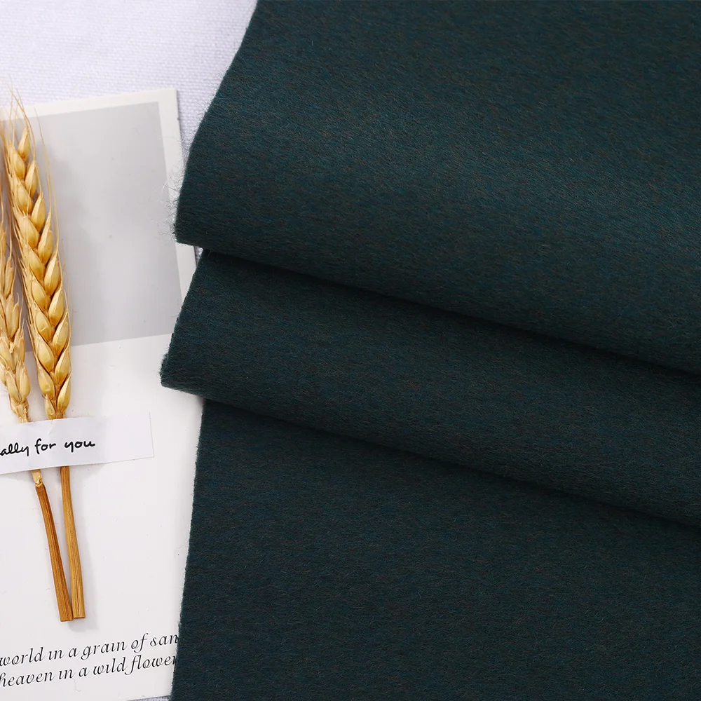 Very Heavyweight Woven Woolen Fabric Blend Cashmere Silk Wool Fabric for Winter Coat
