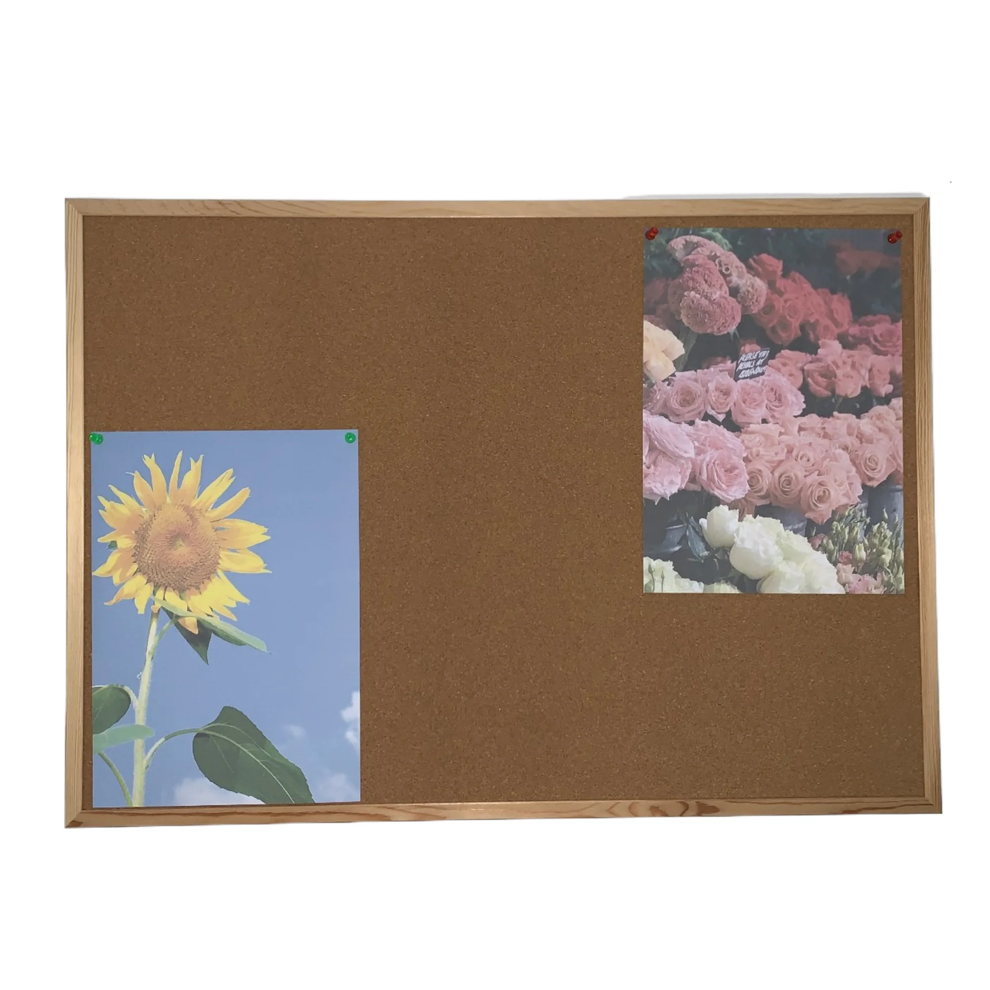 Factory Wholesale Custom Size Shape Cork Sheet Eco Friendly Bulletin Board Wooden Frame Cork Board