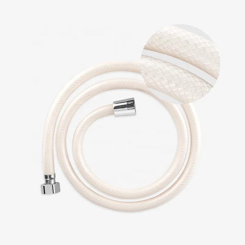 Anti twist High quality Flexible 1.2m Stainless Steel chromed PVC Smooth Shower Hose Bath Handheld Shower Head G1/2 Universal