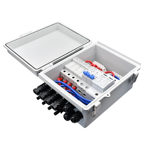 Saipwell String Combiner Box Plastic Enclosure Solar PV Combiner Box DC 500V 1000V 1500V PV Junction Box