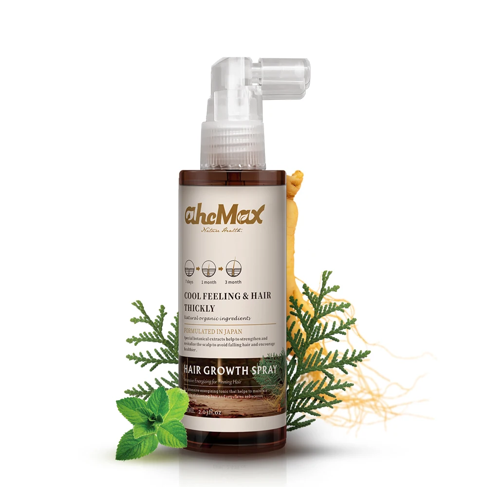 Custom label Ginger essential oil nourishing massage scalp hair oil spray