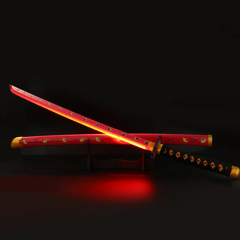 Светодиодные лампы Kokushibou пластиковые дешевые ниндзя катана игрушечные мечи для детей