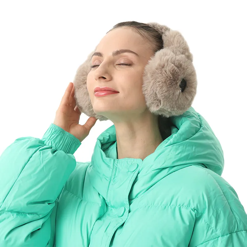 Нагреватель для ушей с электрическим подогревом для зимней рыбалки прогулок по индивидуальному заказу флисовые меховые мягкие уличные наушники для взрослых