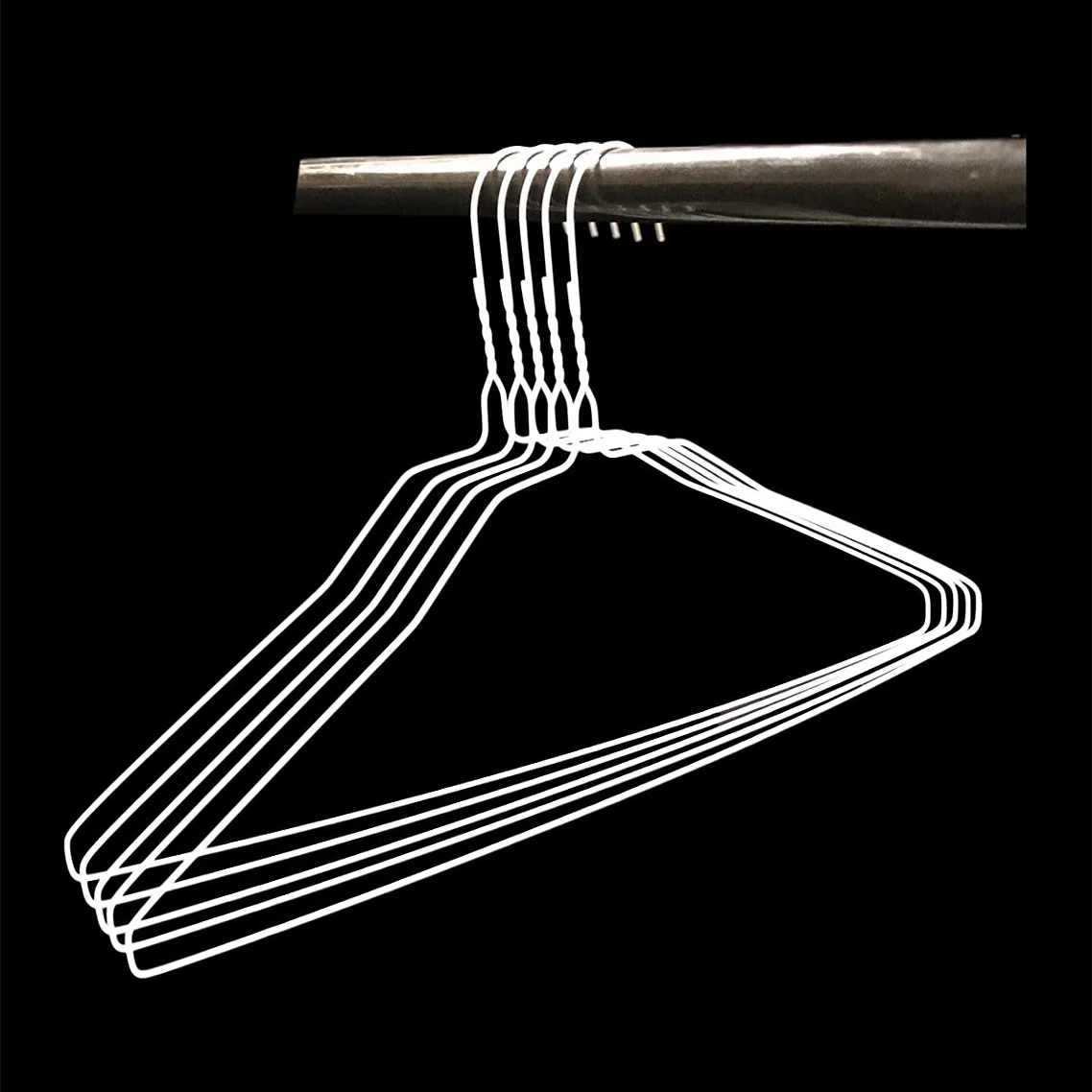 Simple Non-Slip Dry Cleaning Shop Galvanized Metal Hanger Durable Non-Trace Clothes Hanger