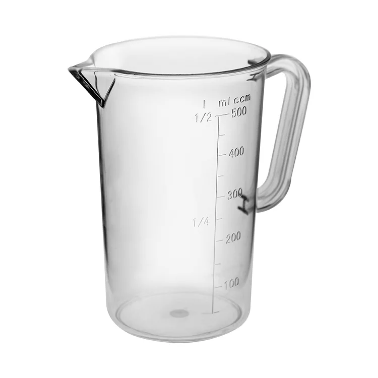 500ml Plastic Polycarbonate Baking Tool  Mug Pitcher Measuring Cup With Handle