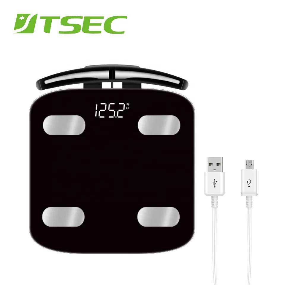 TSEC Профессиональный Смарт фитнес tuya тела жира пожать вес оригинальный состав платформенные весы