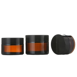 CE certificated Various Specifications Amber Glass Cream/Cosmetic Jar
