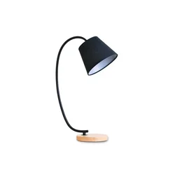 Wholesale student dormitory modern bedroom bedside LED iron metal goose neck table lamp eye-protection task lamp for kids