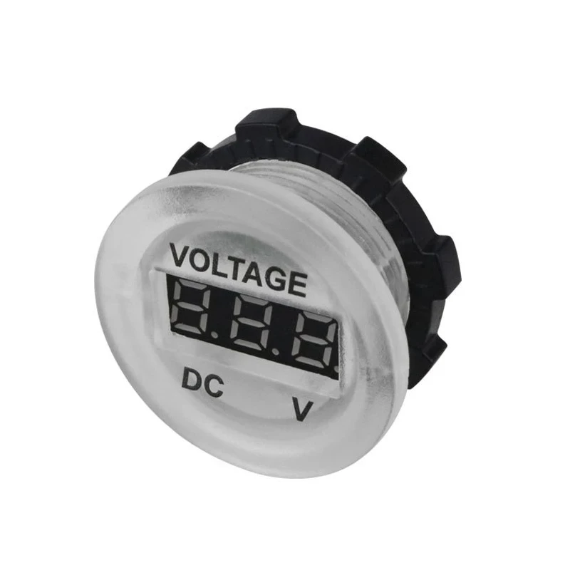 Digital Panel Voltmeter Led Display Electric Voltage Meter Volt Tester For Car Motorcycle Boat ATV Truck DC 12V-24V