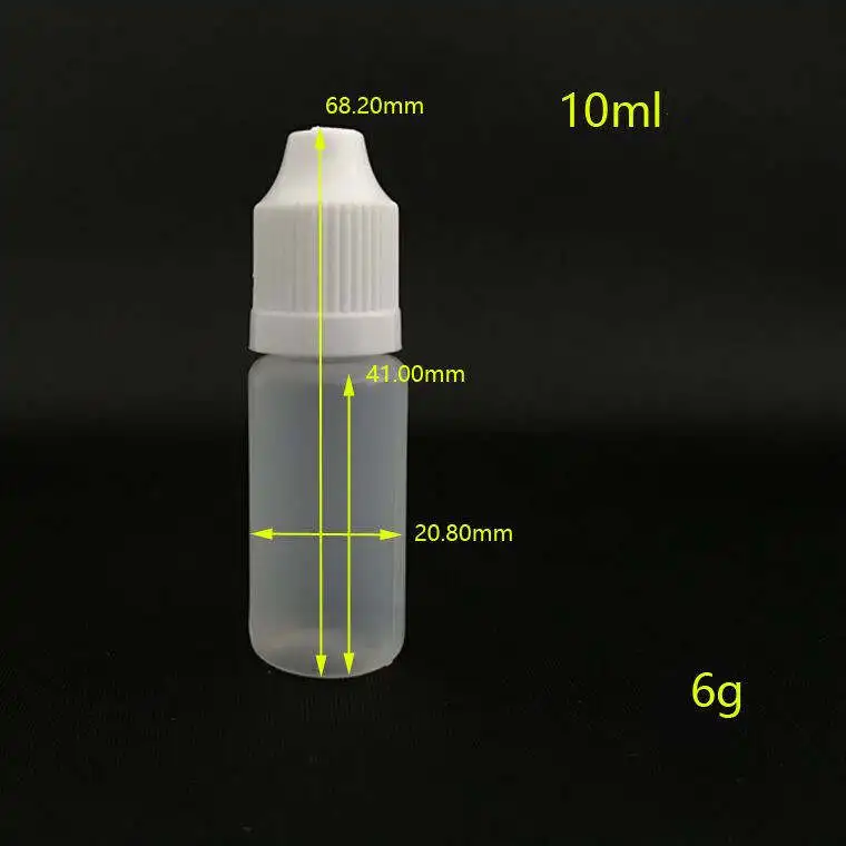 10ml Soft Black PE Bottles