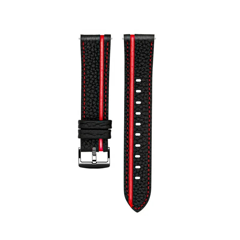 Factory Direct Handmade Waxed Wire Craft Genuine Leather Watch Band Strap for iWatch Series7 6 5  4 Watch Band