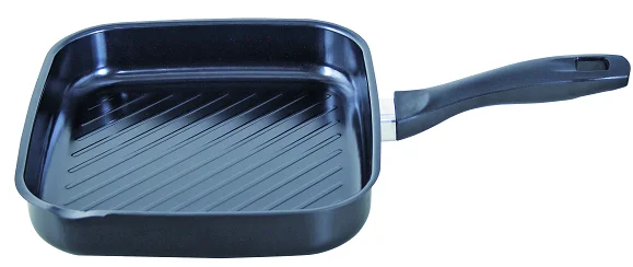 28cm marble coating carbon steel grill pan with soft touch handle