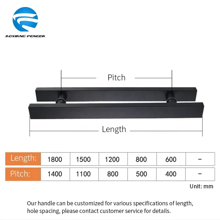 
Simple door handle stainless steel shopping mall office business sliding door handle frosted tempered glass door American handle 